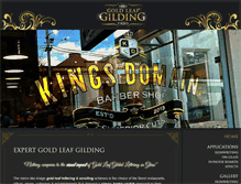 Tablet Screenshot of goldleafgilding.com.au